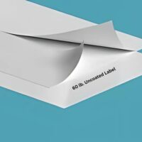 60 lb. Uncoated Label