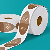 Oval Roll Label