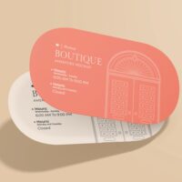 Business Card #Oval_business_card